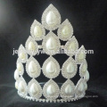 Grande venda princesa branco rhinestone casamento pageant coroa e tiaras